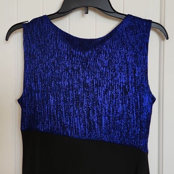 Black and Blue metallic Dress - Picture 5 of 5